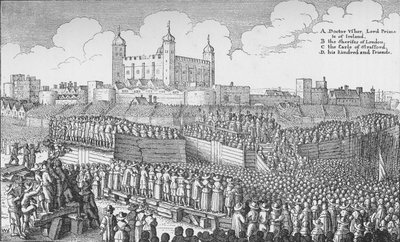 La ejecución del Conde de Strafford en Tower Hill, Londres, 12 de mayo de 1641, 1903 de Unbekannt