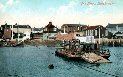 El ferry en Littlehampton, West Sussex de Unbekannt