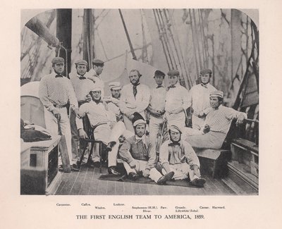 El primer equipo de cricket inglés en recorrer América, 1859 1912 de Unbekannt
