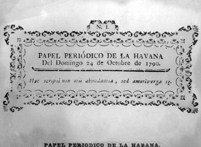 El primer periódico impreso, 1790-1804, 1920s de Unbekannt