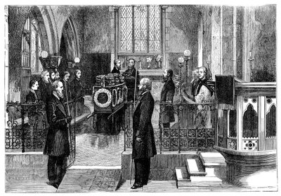El funeral de Benjamin Disraeli 1804-1881, primer ministro británico, finales del siglo XIX de Unbekannt