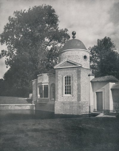 El mirador y la piscina en Biddesden House, Wiltshire, 1933 de Unbekannt