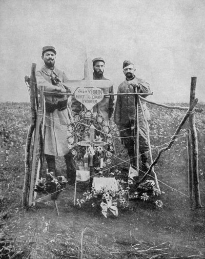 La tumba del sargento Jean Bouin, soldado francés, Francia, Primera Guerra Mundial, 1915 de Unbekannt