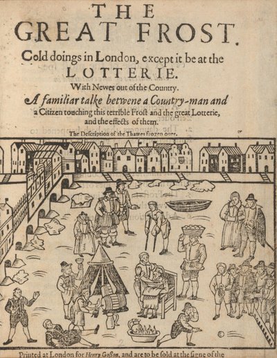 La gran helada en Londres, 1608 de Unbekannt