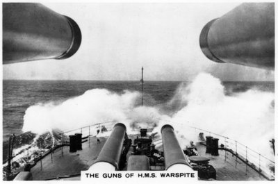 Los cañones del acorazado HMS Warspite, 1937 de Unbekannt
