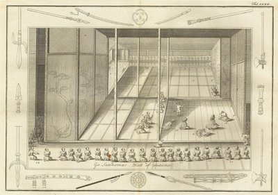 El salón de audiencia de los embajadores holandeses. De La Historia de Japón por Engelbert Kaempfer, 17 de Unbekannt