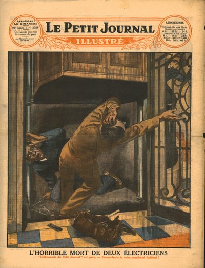 La horrible muerte de dos electricistas, 1929 de Unbekannt