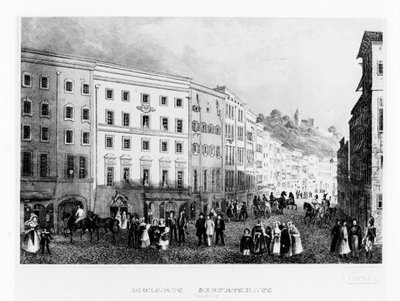 La casa en Salzburgo en la que nació Mozart en 1791, mediados del siglo XIX de Unbekannt