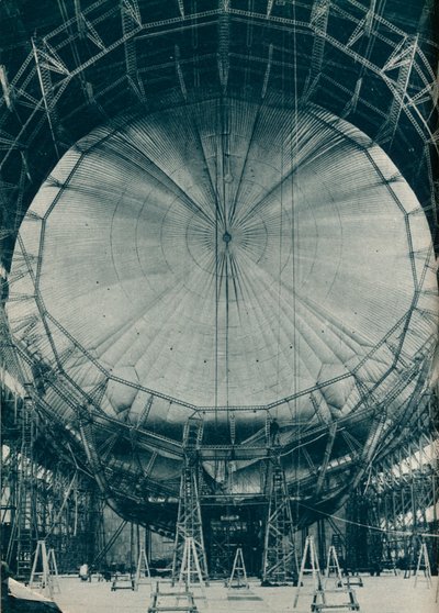 La estructura interna del dirigible R101, c. 1929 c. 1937 de Unbekannt