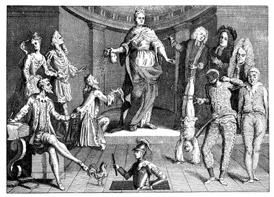 El juicio del sentido común de las reinas, 1736 de Unbekannt