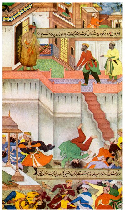 El asesinato de Adham Khan por Akbar, c1600 1956 de Unbekannt