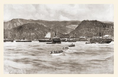 El desembarco del Quinto Cuerpo de Ejército bajo el mando del General William R. Shafter en Daiquirí, Cuba, del 22 al 24 de junio de Unbekannt