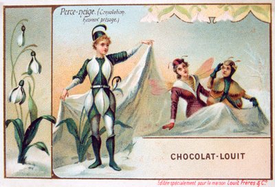 El lenguaje de las flores, campanilla de invierno, c. 1900 de Unbekannt