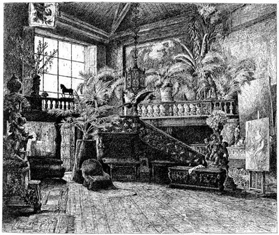 El estudio más grande de Hans Makart, Viena, Austria, c1880-1882 de Unbekannt