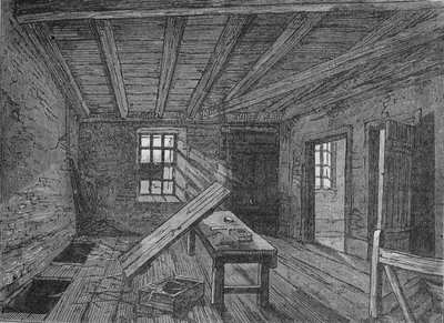 El desván usado por los conspiradores de Cato Street, Londres, 1820 de Unbekannt