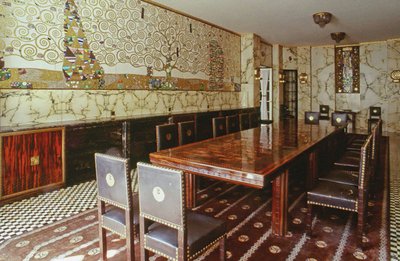 El comedor principal del Palacio Stoclet, c. 1914 de Unbekannt