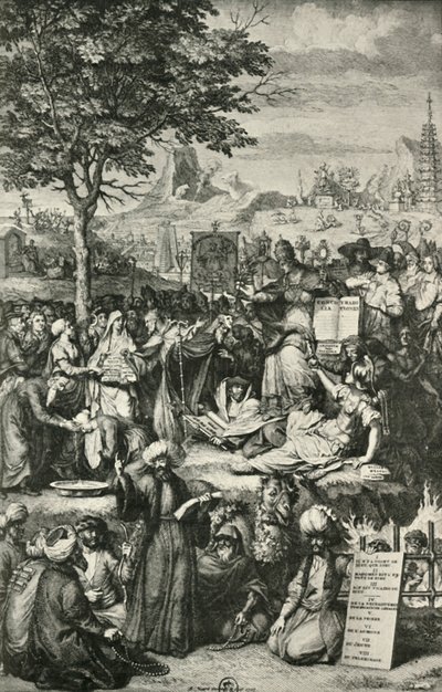 Las principales religiones del mundo, c1723, 1908 de Unbekannt