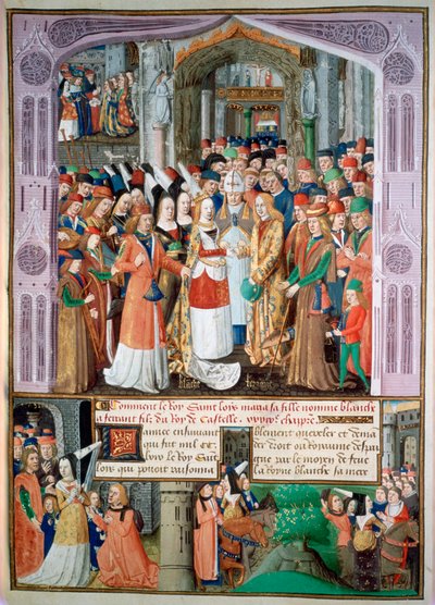 El matrimonio de Blanca y Fernando, 1269, siglo XV de Unbekannt