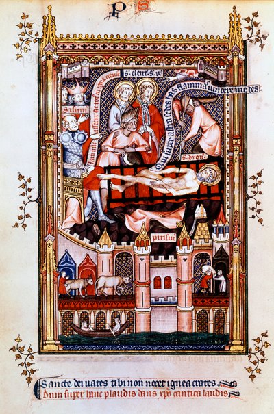 El martirio de San Denis, 1317 de Unbekannt