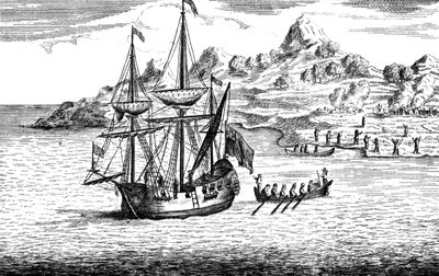 La masacre y quema de dos aldeas en Madagascar, siglo XVI de Unbekannt