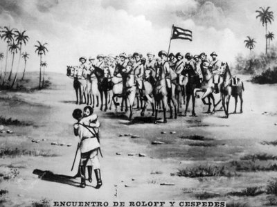 El encuentro de Roloff y Céspedes, 1871, 1920s de Unbekannt