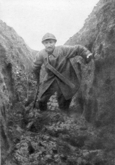 Las miserias del soldado, una trinchera francesa embarrada en Artois, Francia, 1916 de Unbekannt