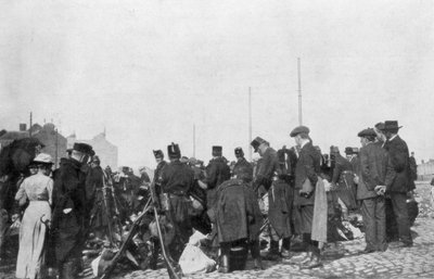 La movilización para la defensa de Lieja, Bélgica, 31 de julio de 1914 de Unbekannt