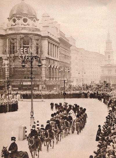 La conmovedora simplicidad del último viaje del Rey Jorge por Londres, 1936 de Unbekannt