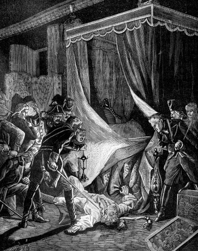 El asesinato del zar Pablo I de Rusia, marzo 1801, 1882-1884 de Unbekannt
