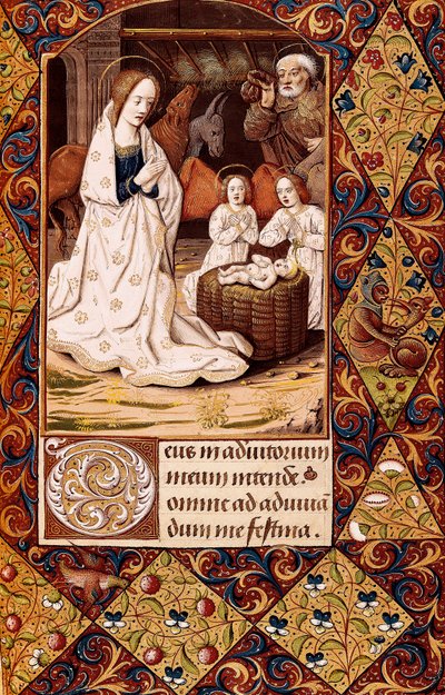 La natividad (miniatura) de Unbekannt