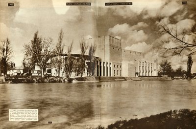 El nuevo Teatro Memorial de Shakespeare, Stratford-upon-Avon, Warwickshire, 1932, 1935 de Unbekannt