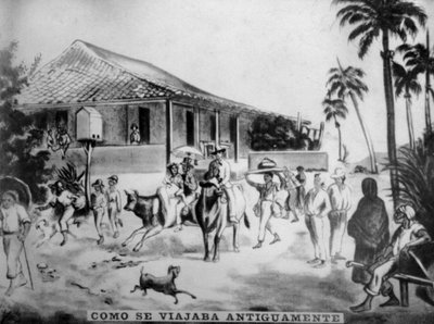 La antigua forma de viajar, siglo XIX, años 1920 de Unbekannt