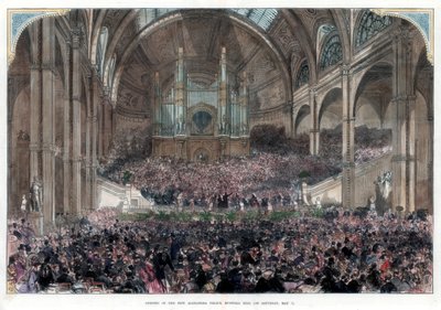 La inauguración del nuevo Alexandra Palace, Muswell Hill, 1 de mayo de 1875 de Unbekannt