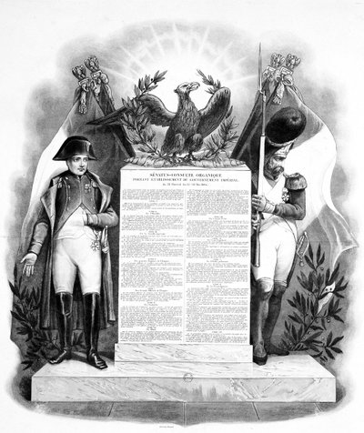 La organización del gobierno imperial, 18 de mayo, 1804, siglo XIX de Unbekannt