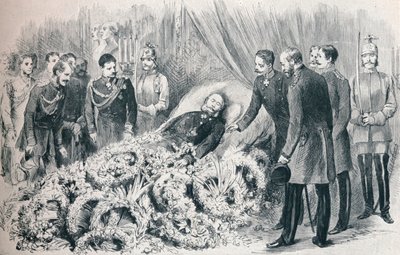 El fallecimiento del primer Emperador Alemán: el lecho de muerte de Guillermo I, 1888 1911 de Unbekannt