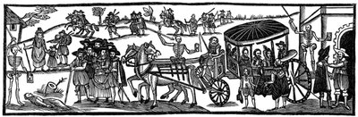 La peste: huida al campo, 1630, 1910 de Unbekannt