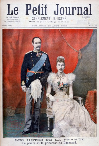 El príncipe y la princesa de Dinamarca, 1896 de Unbekannt