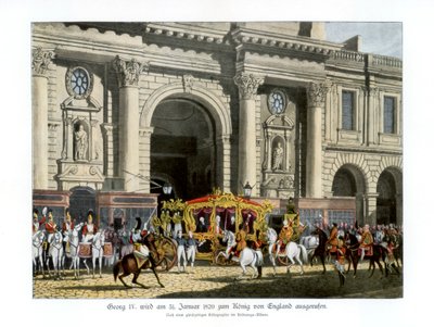 La proclamación de Jorge IV como rey, 31 de enero de 1820 1900 de Unbekannt