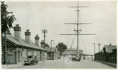 La cubierta, establecimiento de entrenamiento de la Royal Navy, Shotley, Suffolk, 1936 de Unbekannt