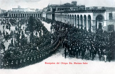 La recepción del obispo Mariano Soler, Montevideo, Uruguay, c1900s de Unbekannt