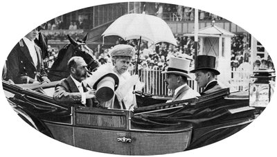 La llegada real a Ascot, c. 1930s de Unbekannt