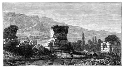 Las ruinas de Sardis, Lidia, Turquía, c1890 de Unbekannt