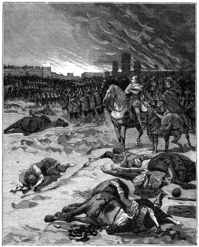 El saqueo de Roma por los Vándalos, 455 1882-1884 de Unbekannt