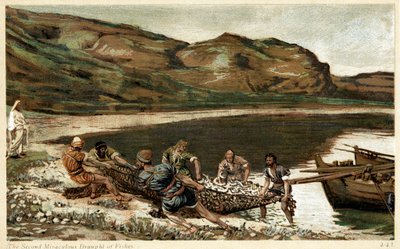 La segunda pesca milagrosa, c1890 de Unbekannt