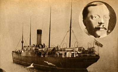 El barco Montrose - Telegrafía inalámbrica utilizada para atrapar a un asesino, 1910, 1933 de Unbekannt