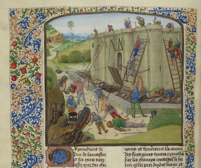El asedio de Brest, 1386, ca. 1470-1475 de Unbekannt
