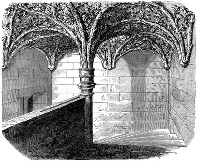La escalera del Hotel de Bourgogne, París, 1882-1884 de Unbekannt