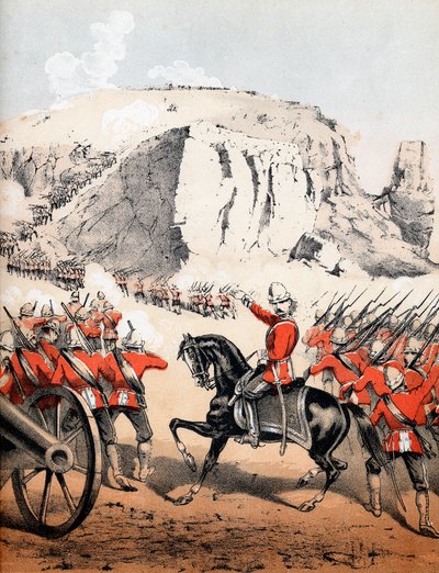 El asalto de Magdala, Etiopía, 13 de abril de 1868 de Unbekannt