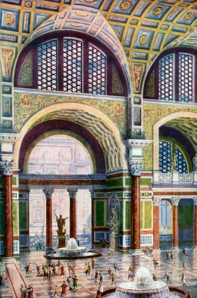 El tepidarium de las Termas de Caracalla, Roma, Italia, 1933-1934 de Unbekannt
