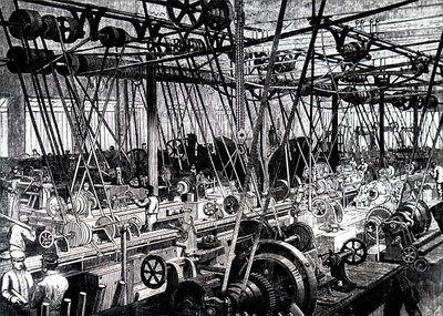 El taller de herramientas y tornos de Robert Stephenson and Company de Unbekannt